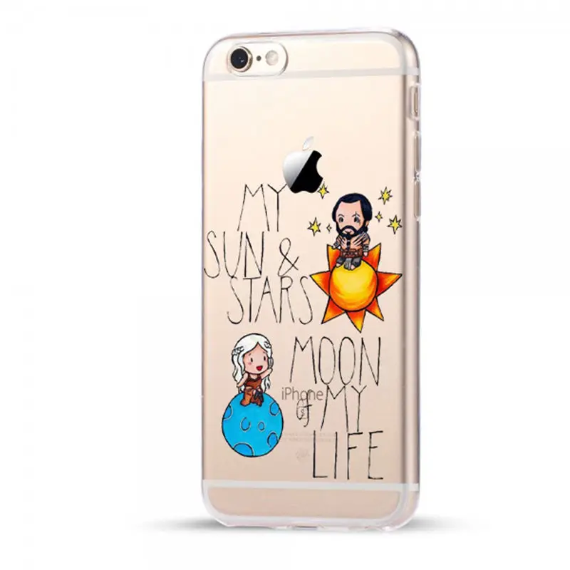 Чехол для телефона Game Of Throne Daenerys Khal Drogo чехол Apple iPhone 8X5 5S SE 6 6S 7 Plus прозрачный
