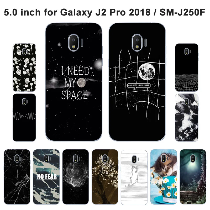 Для Samsung Galaxy J2 Pro 2018 аэрокосмические окрашенные чехлы для телефонов 5 0 дюймов J250F