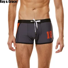 RAY GRACE летние пляжные шорты мужские плавки дышащие быстросохнущие спортивные брюки купальный костюм для серфинга одежда для плавания мужская одежда