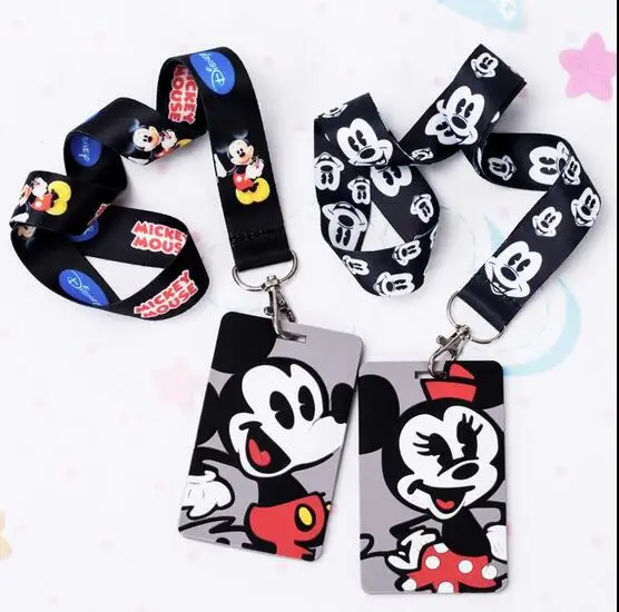 new 1 pcs Cartoon Batman pvc Lanyard Key Chains Card Holders Bank Card Neck Strap Card Bus ID Holde