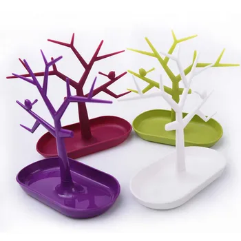 

2017 New Multifunctional Tree Branch Shape White Color Jewelry Display Earring Bracelet Necklace Ring Display Stand
