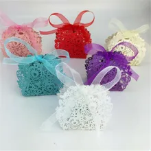 20pcs/set Romantic Wedding favors Decor Butterfly  Candy Gift Boxes Party Box with Ribbon New B