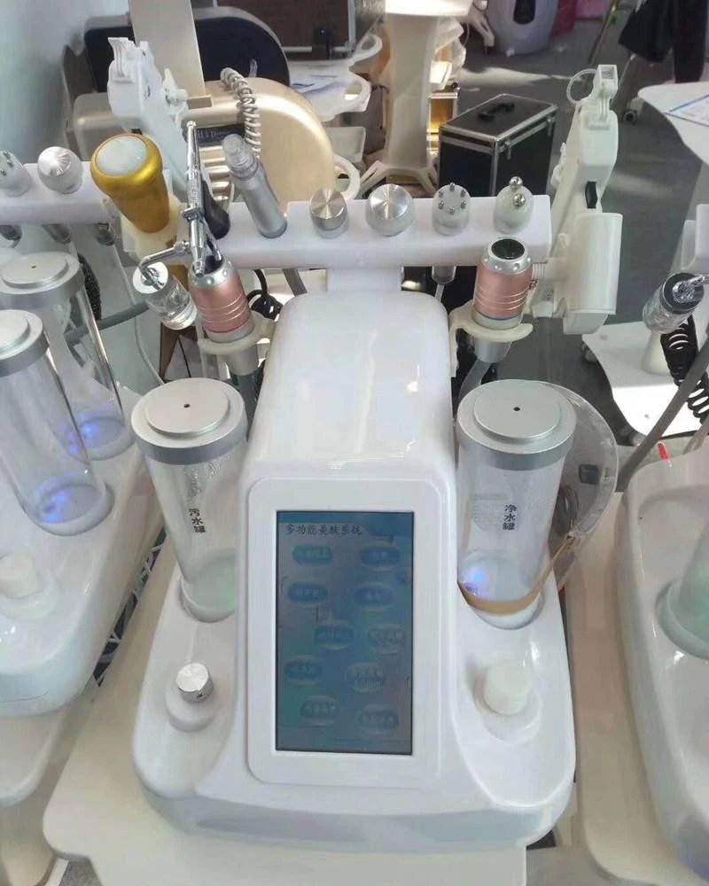  11 In 1 Vacuum Face Pore Cleanser Massage Peeling Water Oxygen Jet Skin Lifting Facial Beauty Machi