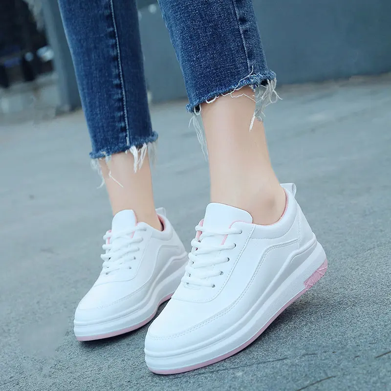 Noir Chaussures Ciel pu Simple Et Confortable Plates Version Coréenne rose Nouvelle Étudiant Tendance Polyvalent De qwPfROU0