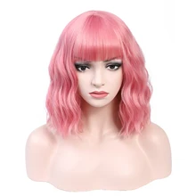 Rosa Star синтетический парики женские с челкой для женщин Волнистые Короткие парик термостойкие косплей костюм красочный парик 2 цвета