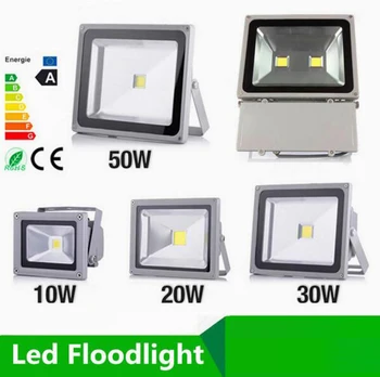 

COB RGB LED floodlight 10W 20W 30W 50W IP65 Wall Reflector Flood Light lamp AC85-265V Outdoor Spotlight For Garden Landscape