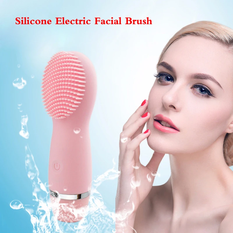 Mini Silicone Electric Facial Brush (7)