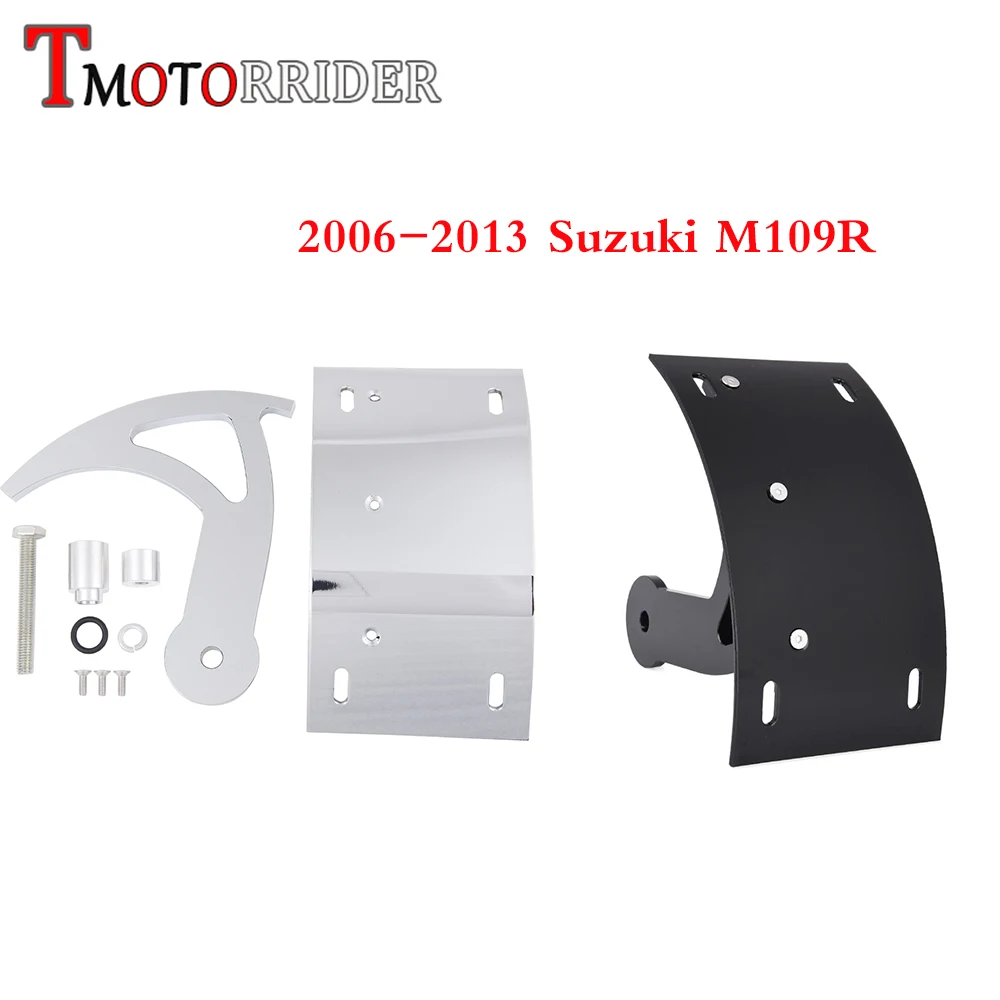 Chrome CNC Tag Bracket Plate Swingarm for Suzuki Boulevard M109R 2006-2014