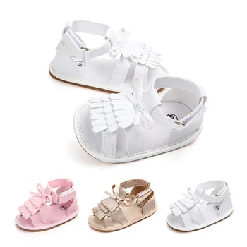 

2018 Summer High Quality Fashion Baby Shoes Baby Tassel Casual Soft Sandals Girls Sandals 0-18M L1