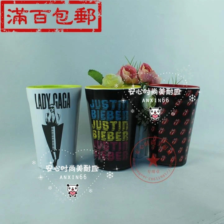 

Free shipping Kawaii LADY GAGA Water Cup Cartoon Mug Kids Novelty Coffee Cups Milk Tea Mugs for birthday gift