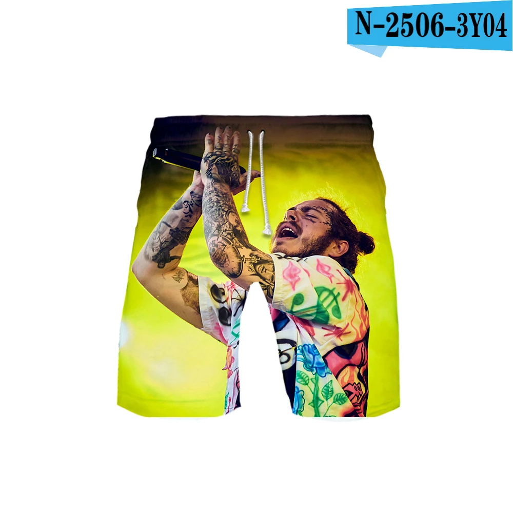 Post Malone templar 3D пляжные шорты Плавки летние новые быстросохнущие пляжные шорты мужские шорты для отдыха в стиле хип-хоп шорты пляжная одежда - Цвет: C