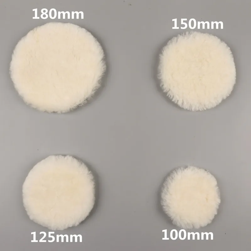 4' 5' 6' 7' Polishing pad car waxing Self-adhesive Sponge Wool polishing For Car paint Care 75mm 100mm 125mm 150mm 180mm  (3)