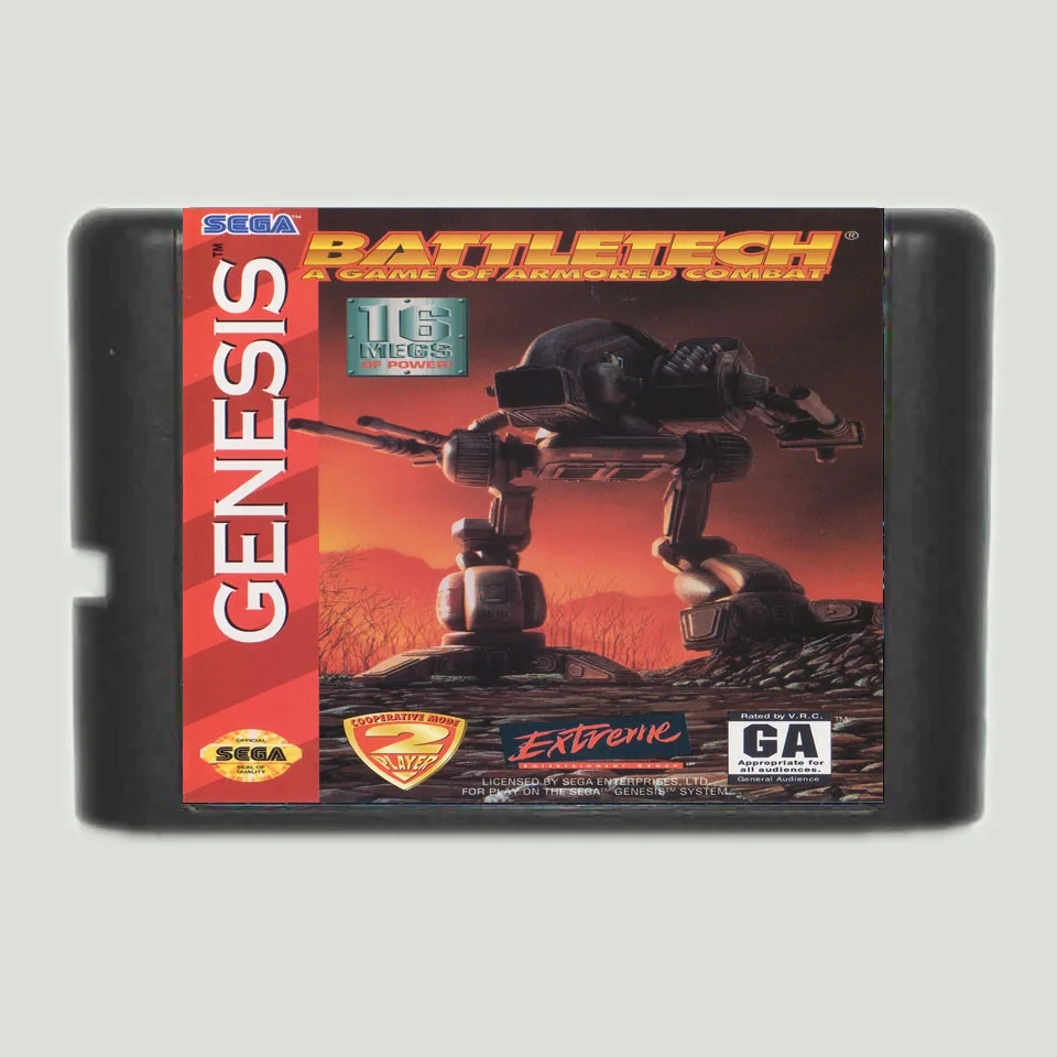 

Battletech 16 bit MD Game Card For Sega Mega Drive For Genesis