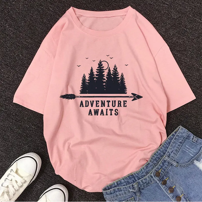 

Mountain Peak Harajuku Summer Tops T Shirt Women Vintage Streetwear Casual T-shirt New Vogue Ariana Grande Printed Gothic Tshirt