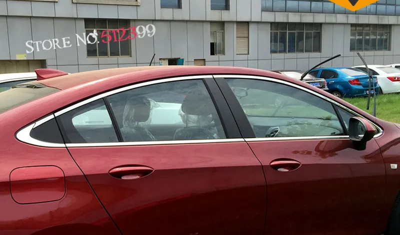 8 шт. накладки из нержавеющей стали на верхний порог для Chevrolet Cruze /Holden Sedan 2017
