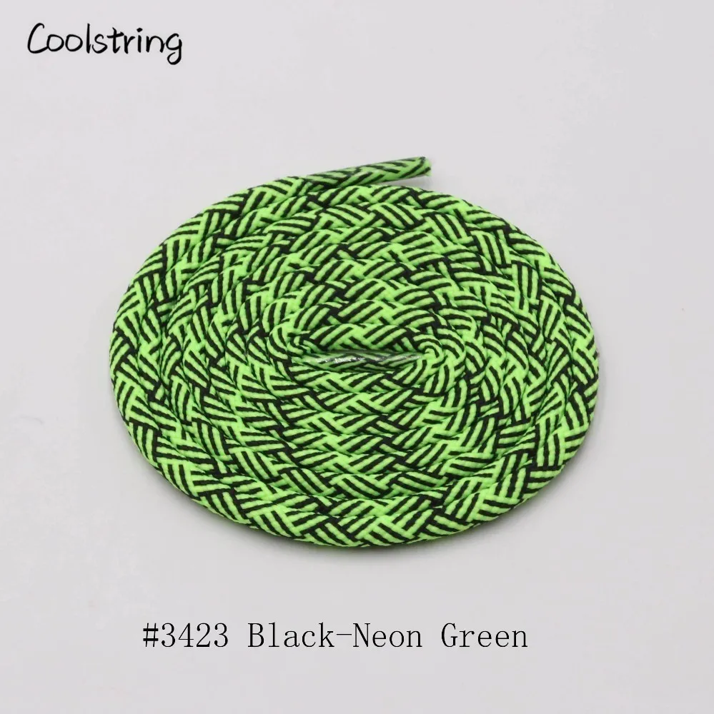 Coolstring 4.5mm Exclusive Quick Round Shoe Laces Sneakers Trainer Shoestring Black White Blend Featuring Replacement Shoelaces