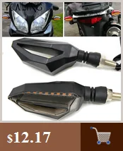 Motorcycle Turn Signal Signals Light Taillight Flexible 12 LED Indicators Blinkers Flashers for Honda GROM MSX125 MT-09 Z800 R3