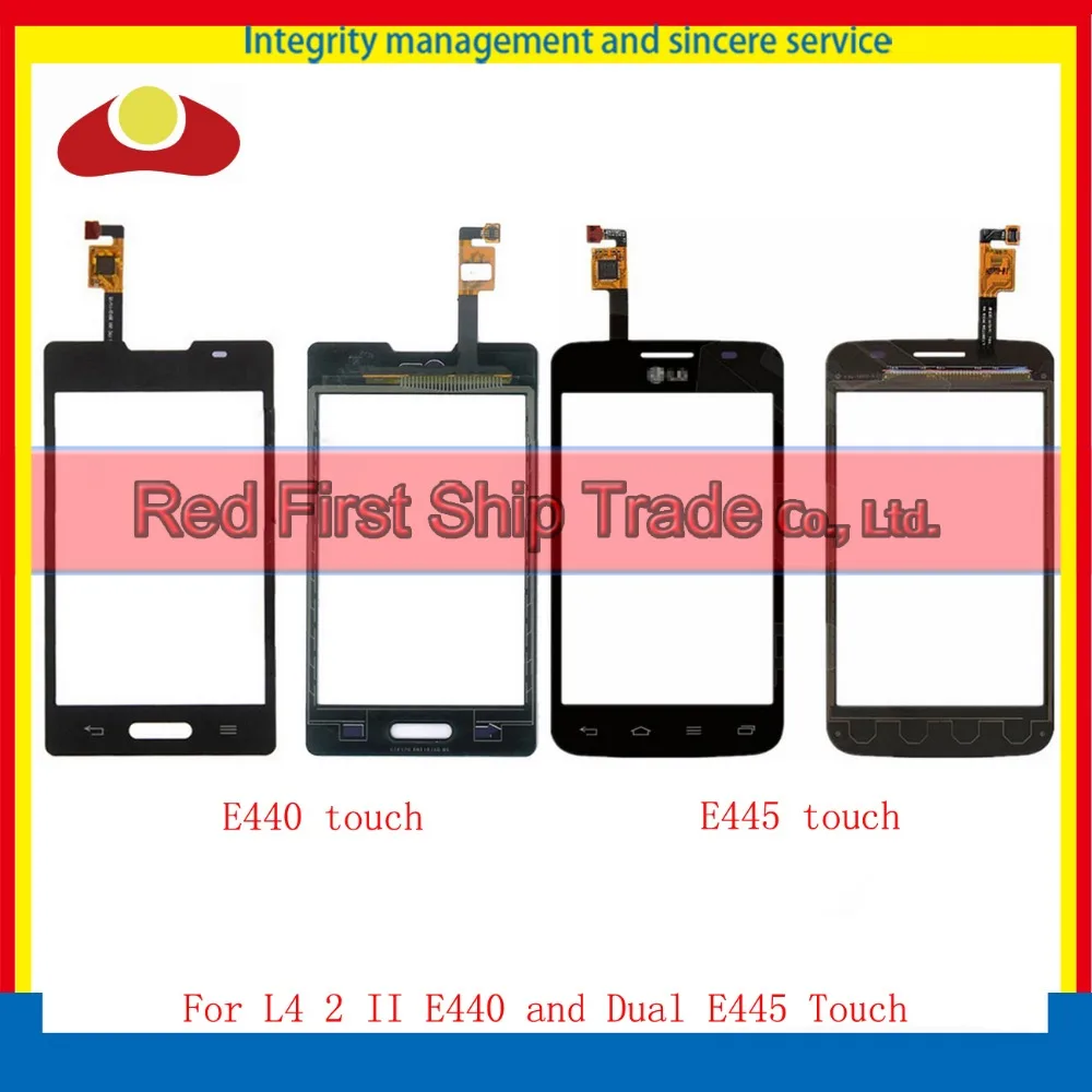 10pcs/lot 3.7&quot For LG Optimus L4 2 II E440 And Dual E445 Touch Screen Digitizer Sensor Front Outer Glass Lens Panel Black White |