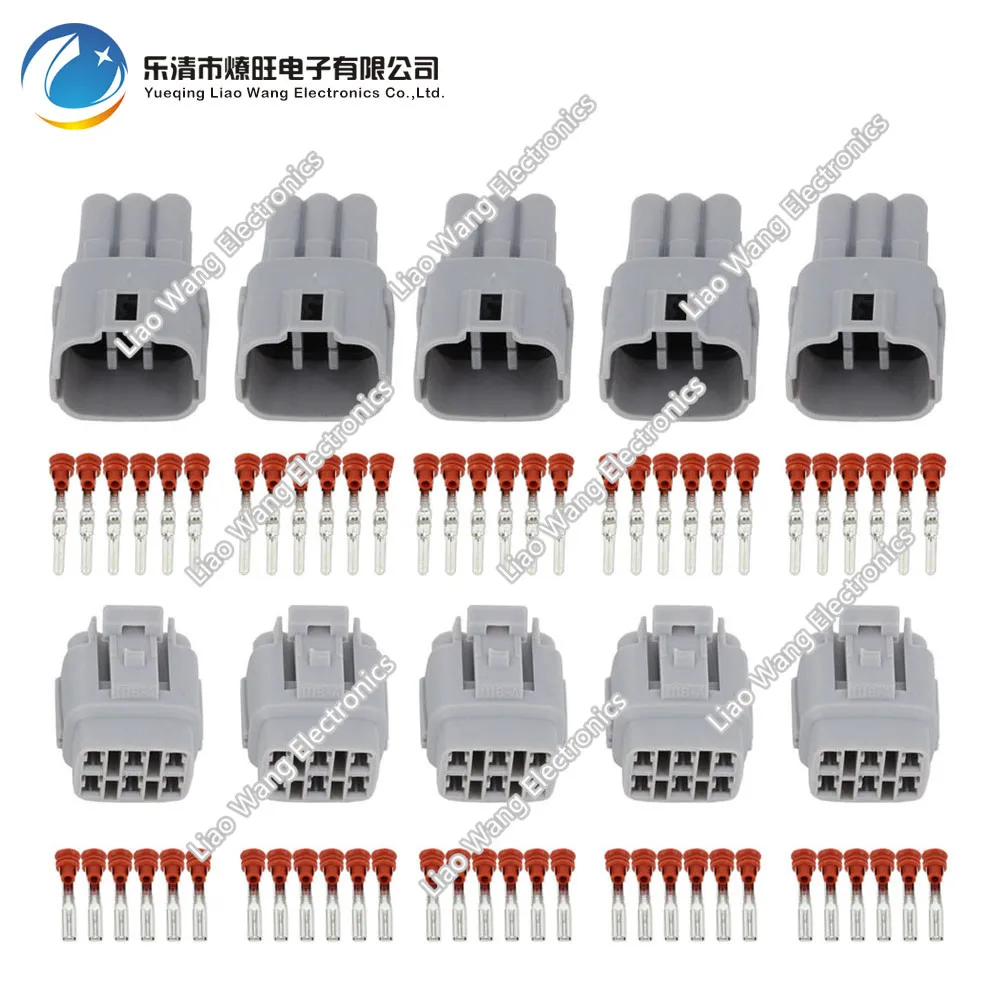 5 Sets 6 Pin automotive connector Car connector with terminal DJ7069Y 2