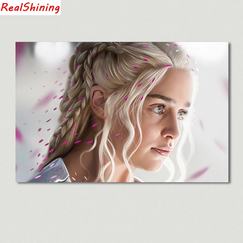 

5D Diy Diamond Painting Cross Stitch full Square Diamond Embroidery Game of Thrones picture for room Decor H1522