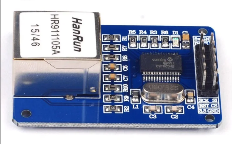 Мини Сетевой модуль ENC28J60 Ethernet LAN для Arduino 51 AVR SPI PIC STM32 LPC оптовая