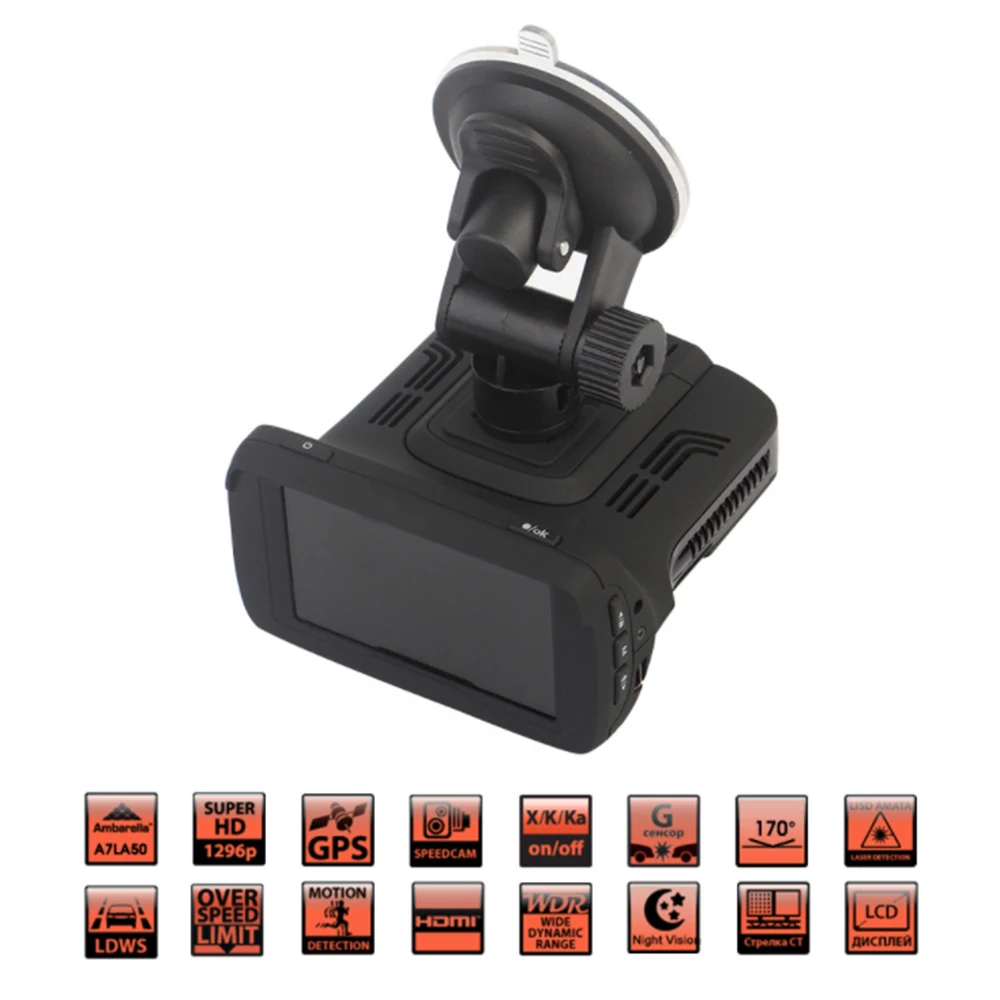 2 в 1 автомобильный радар детектор с камерой 0 дюйма|detector radar|detector cardetector camera |