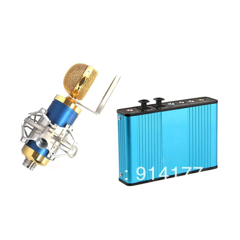 

Blue Microphone Stand Condenser Microphone Studio+ External Audio Sound Card