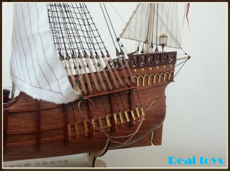 RealTS классическая деревянная шкала парусный корабль деревянная шкала лодка 1/50 Санта-Мария масштабная сборка Парусная модель корабельный комплект