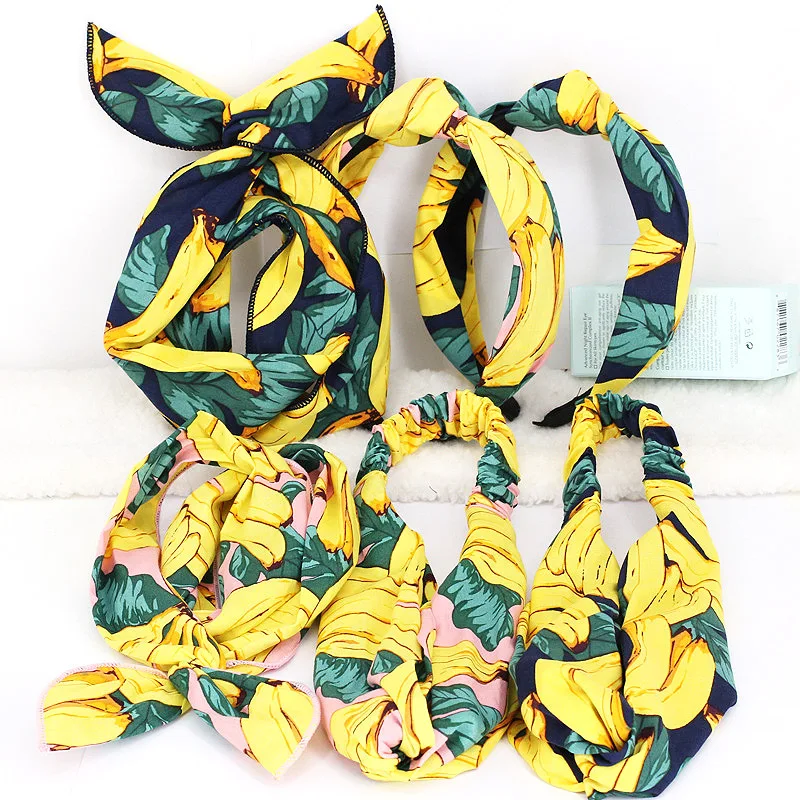 

Gifts 1PC Elasticity Beautiful Fruit And Banana Cross-band Graceful Hair Band Exquesite Seaside 6 Models Korean Sale