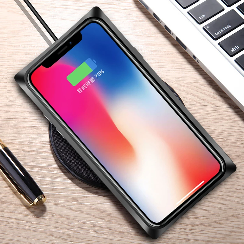 Suntaiho New Magnetic Adsorption Phone Case for iPhone 7 Case for iphone X Standing Square Magnetic Tempered Glass Back Case Suntaiho New Magnetic Adsorption Phone Case for iPhone 7 Case for iphone X Standing Square Magnetic Tempered Glass Back Case
