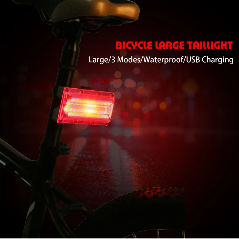 Sale WEST BIKING Super Bright Bike Light 3 Modes USB Charging Warning Taillight Cycling Flashlight Rear Lamp Rainproof Bicycle Lights 0