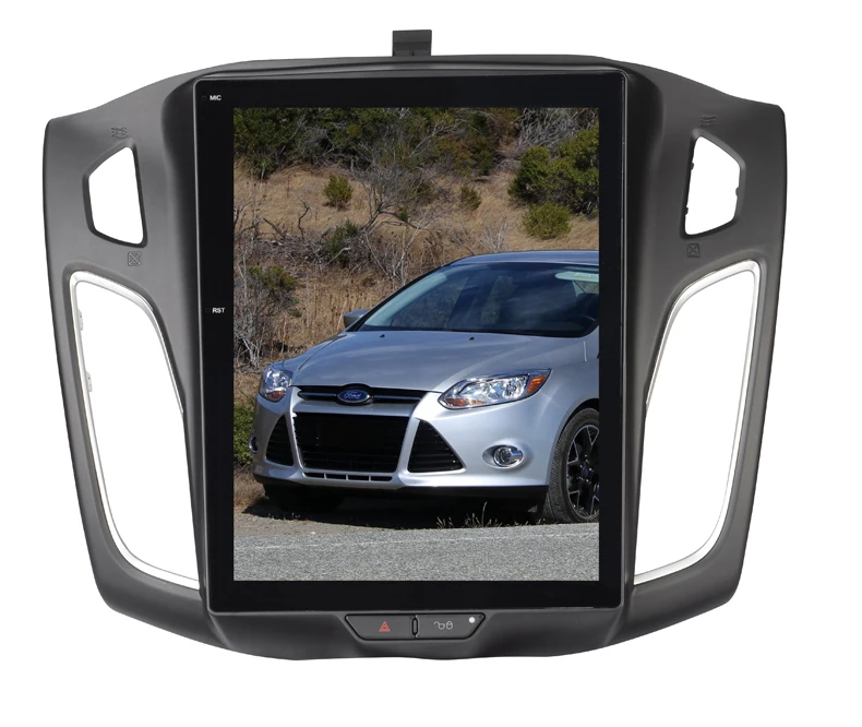 Best Big Screen Tesla style android 7.12 Car DVD Player GPS Navigation For Ford Focus 2012-2017 Auto navi stereo headunit multimedia 1