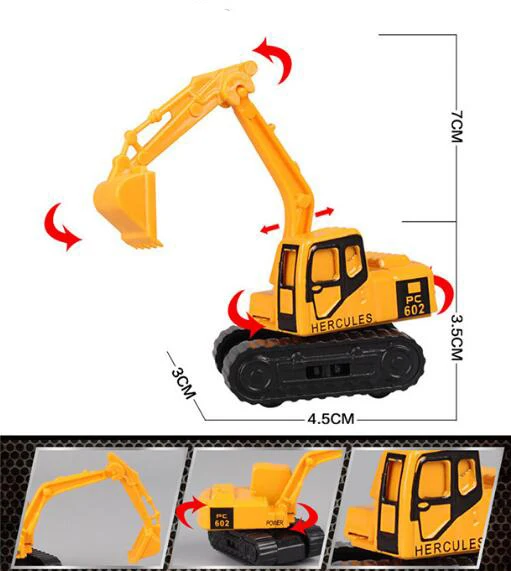 Мини Сплав инженерный автомобиль трактор игрушка самосвал игрушечная классическая модель мини подарок для мальчика WYQ - Цвет: wa tu che