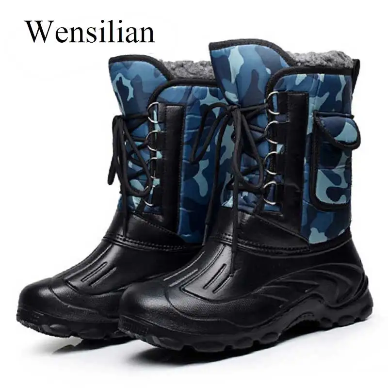 

Fashion Men Winter Military Boots Male Snow Ankle Boots Warm Waterproof Fur Tactical Boot Shoes Chaussure Homme