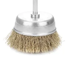 24 шт./компл. 6 мм/0,24 дюйма проволочной щеткой чашки с плоские Кисти дрель колеса Набор инструментов 50 мм 75 мм 100 мм включают в себя