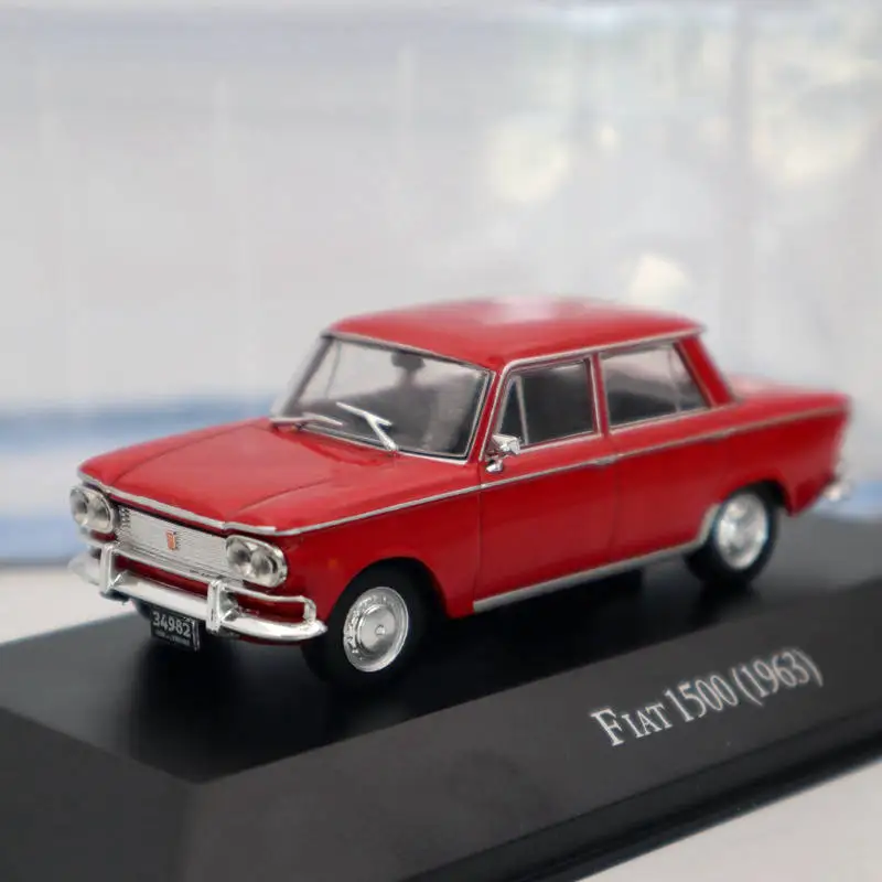IXO Altaya 1:43 Fiat 1500 1963 красные литые модели ограниченная серия коллекционные