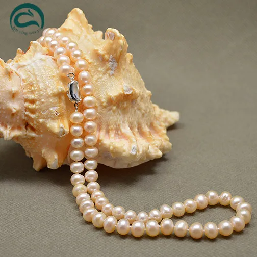 Уникальный жемчуг ювелирный магазин AAA высокое качество натуральный пресноводный жемчуг ожерелье для женщин серебряная застежка 4 цвета на выбор
