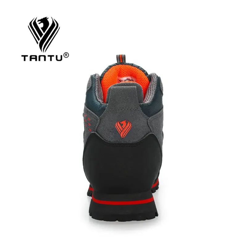 Ceny TANTU męskie buty górskie wodoodporne skórzane buty wspinaczka i buty rybackie nowe popularne buty outdoorowe męskie wysokie buty zimowe