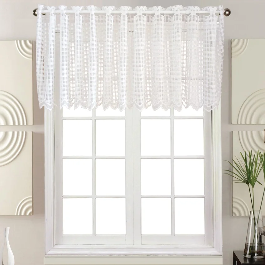 Cheap Short Curtain For kitchen Finished Curtain Valance for Window