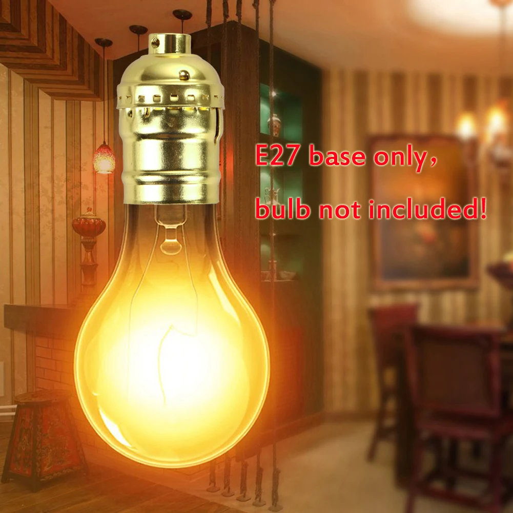 220 В, 110 В, Классический ретро держатель лампы Edison E27, патрон для лампы, винтажный светильник Edison, промышленный патрон для лампы