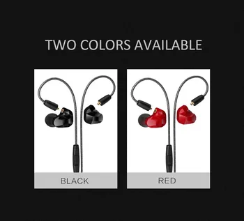 

100% Original Moxpad X9 Dual Dynamic Driver Professional In Ear Sport Detach Earphones with Mic Replacement Cable Vs SE215 SE535