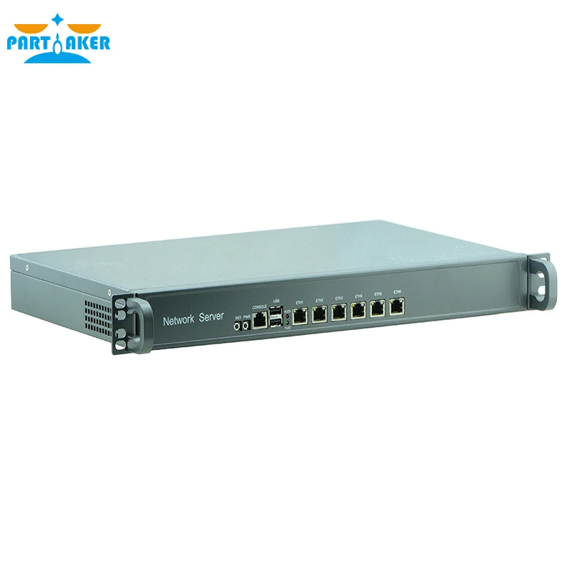 

1U Rack Firewall Router Network Server Intel Atom D525 1.8G Support ROS Mikrotik PFSense F4 4G RAM 32G SSD