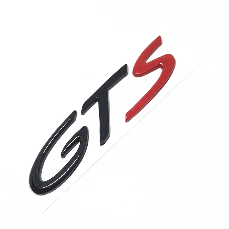3D Хром Металл GT GTS эмблема знак, наклейка на автомобиль авто тело задний щиток наклейки на багажник для Porsche Cayenne Cayman, Macan 911 718 S