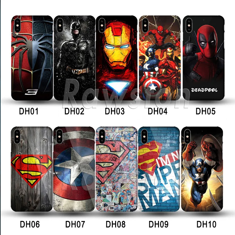 Чехол Marvel с суперменом для iPhone X 8 7 6 s Plus Бэтменом Железным человеком пауком iPhone7