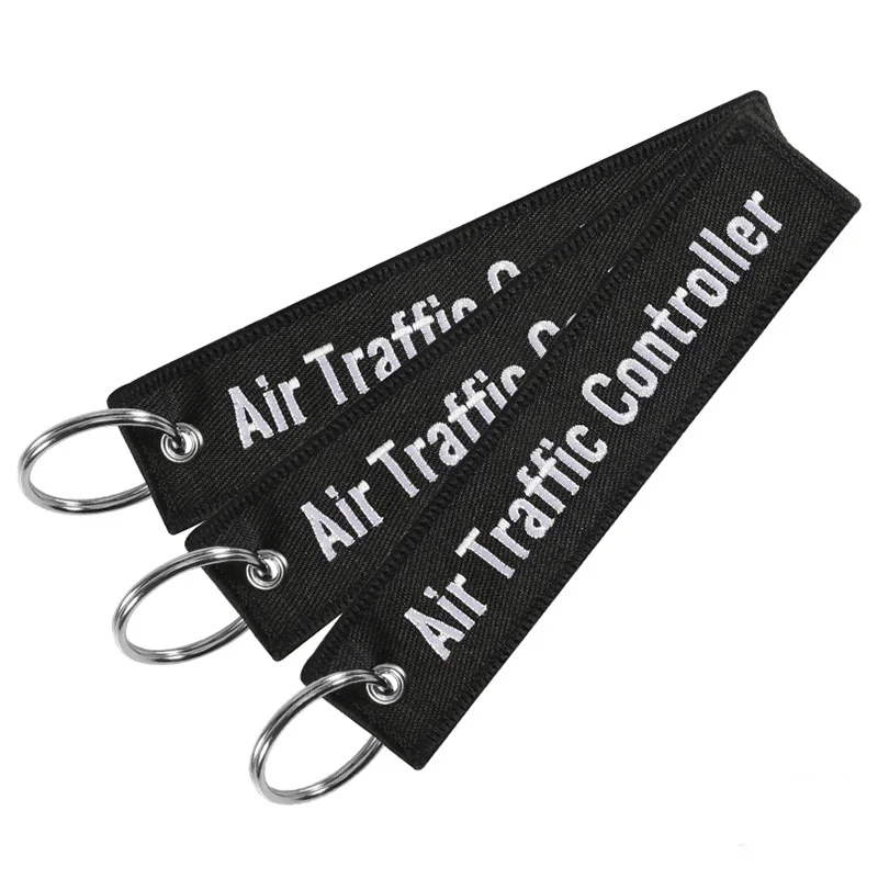 Remove Before Flight Key Ring Embroidery Air Traffic Controller Key Chain for Aviation Keychain Gifts OEM Fashion Jewelry