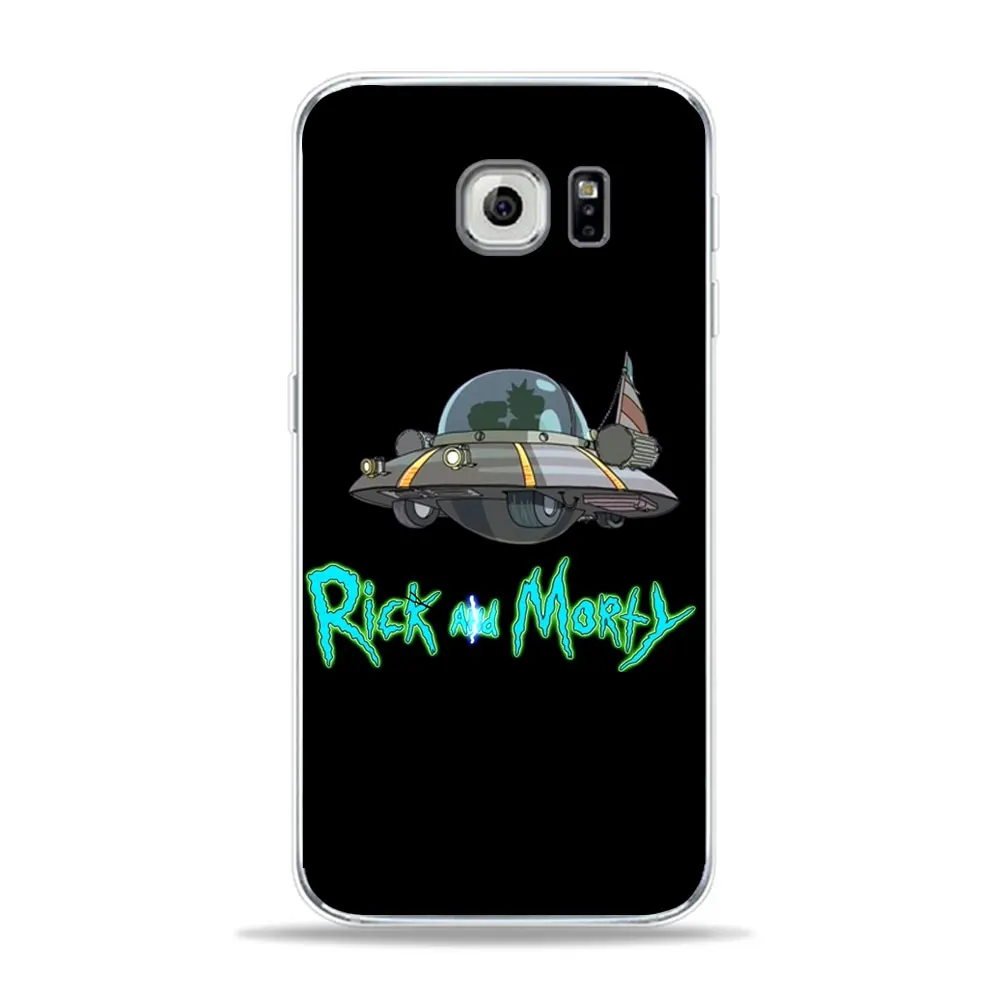 TPU D1395 Забавный мультяшный чехол для телефона аниме Рик и Морти для SamSung S10 S8 S9 Plus A5 A50 A70 A30 A9 подарок мягкий чехол из ТПУ - Цвет: TPU D1395