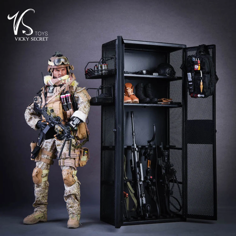 VSTOYS 18XG34 1/6 шкала сцена для фигурок аксессуары солдат металлическое оружие шкафчик для 12 дюймов фигурка куклы