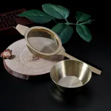 Сетчатый ситечко для заварки чая из нержавеющей стали, ситечко для заварки чая с ручкой, кухонный инструмент