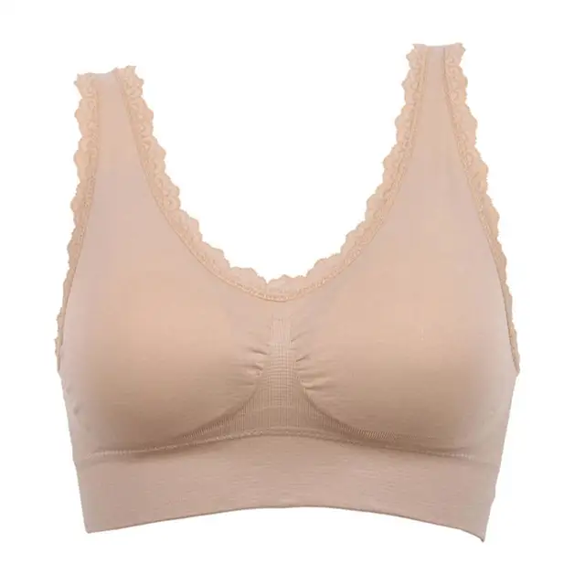 Women Wireless Seamless Bra Lace Push Up Bras Breathable Stretch Tops