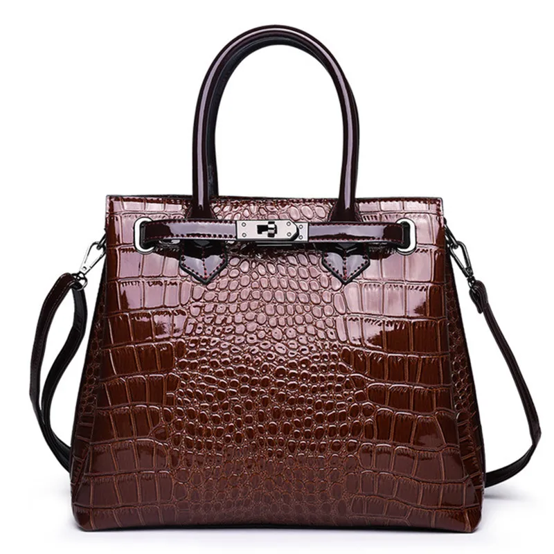 

Famous Designer Brand Bags Women Leather Handbags 2019 Luxury Ladies Hand Bags Purse Fashion Shoulder Bags Bolsa Sac Crocodile